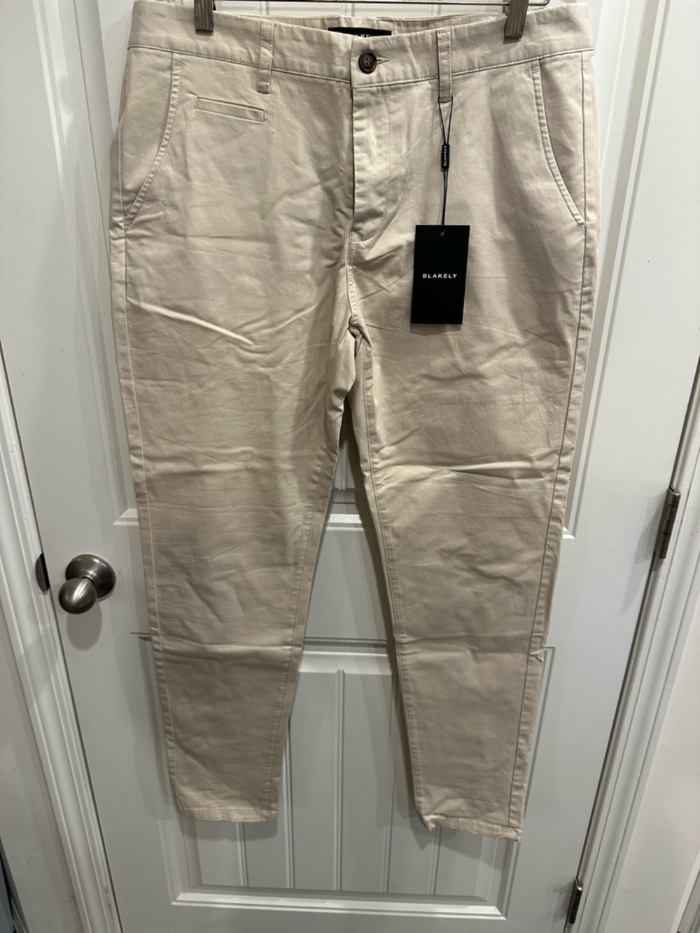 Blakely Men's Chinos in Light Beige - Picture 4 of 14